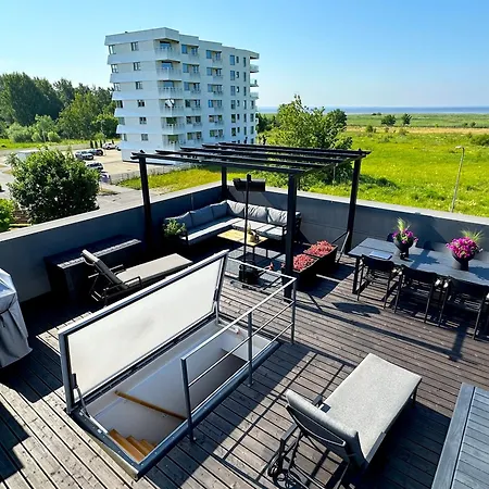 Tiiru Seaview With 50m2 Roof Terrace Daire Pärnu